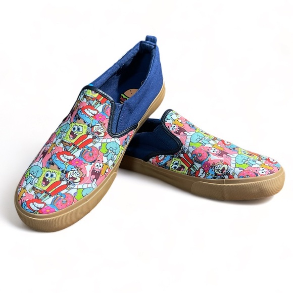 Ground Up Other - Ground Up SpongeBob Square Pants Mens Slip on Shoes, Size 12, New